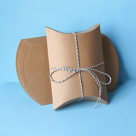 Kraft Paper Pillow Boxes 