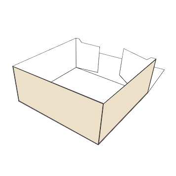 Four Corner Tray Boxes
