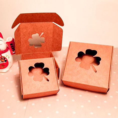 Kraft Boxes with Die Cut Business
