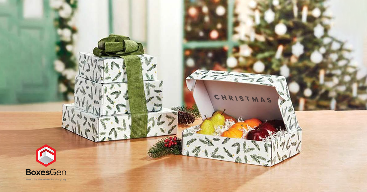 Christmas Mailer Boxes With Logo