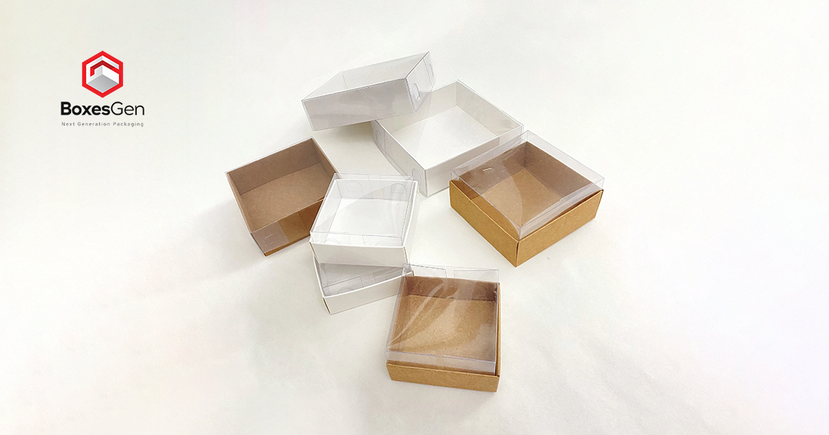 Kraft Boxes With Clear Lids