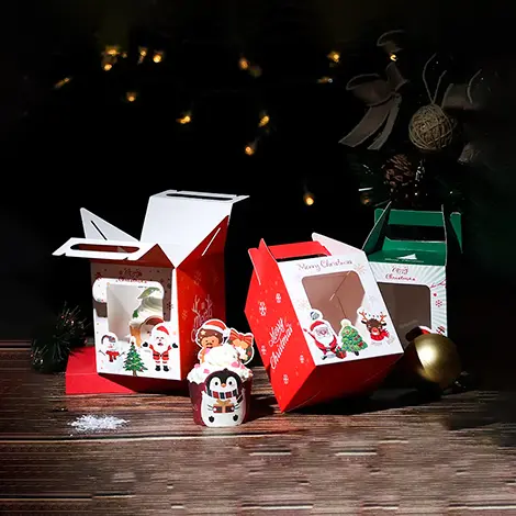 Christmas Cupcake Boxes 
