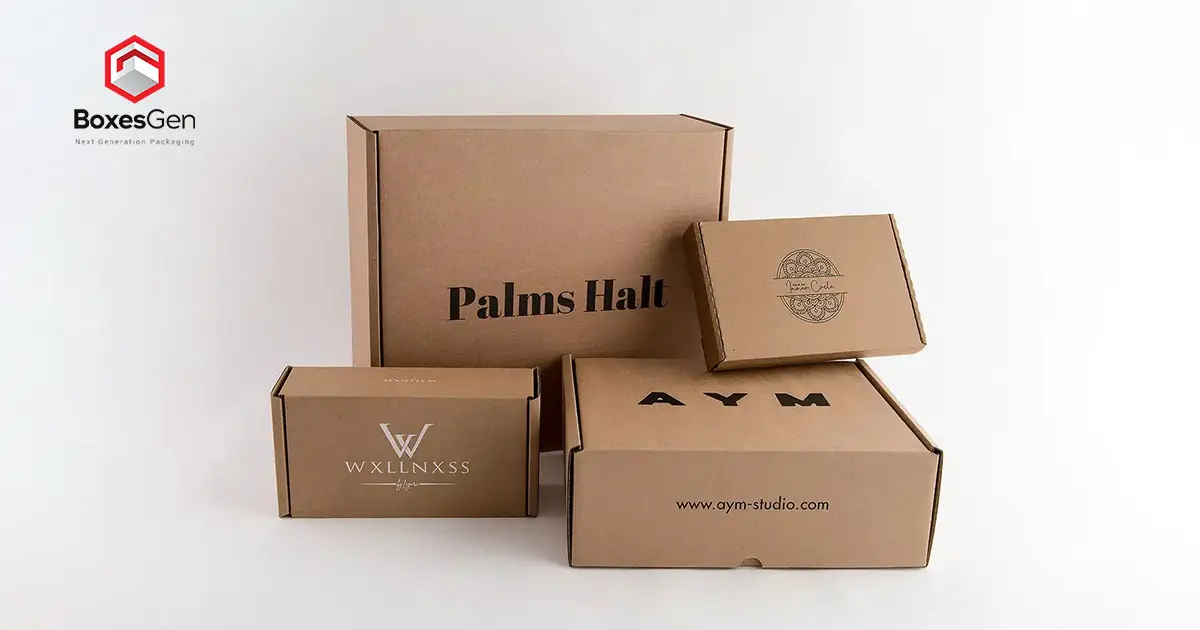 Cardboard Boxes with logo business
