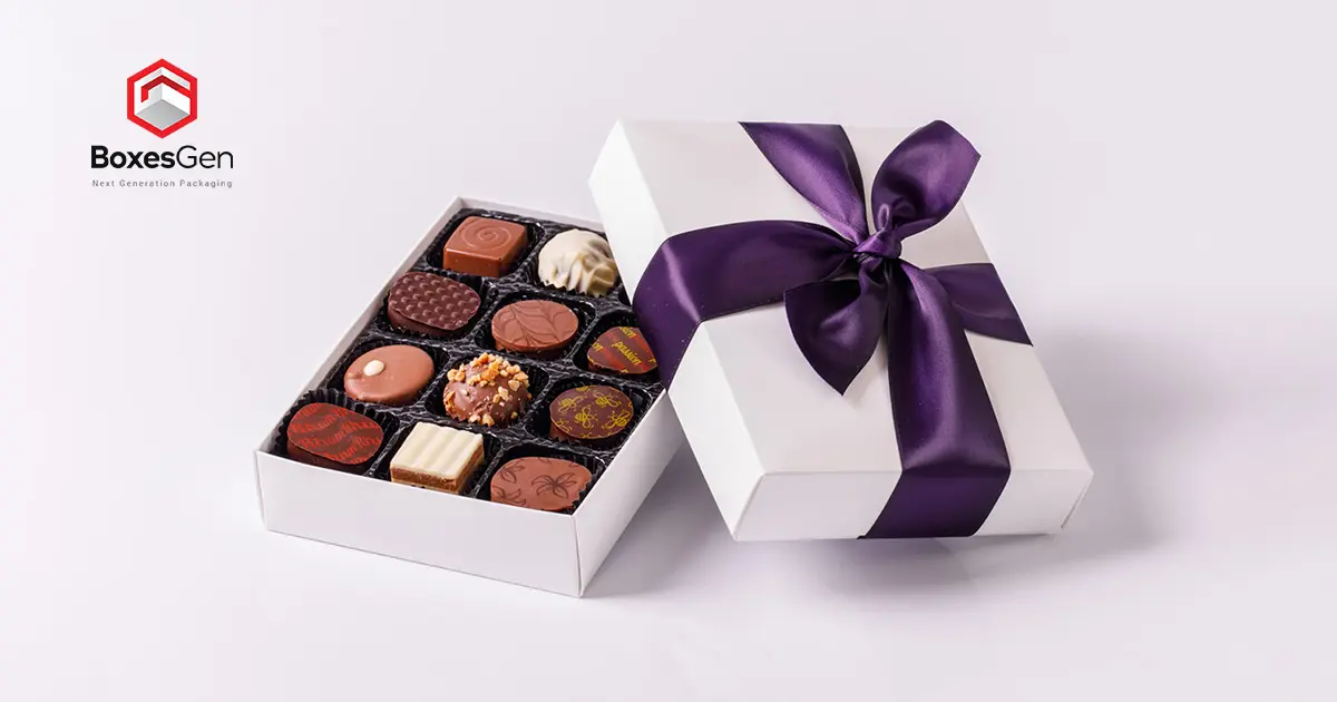 Chocolate Boxes with ribbon Business