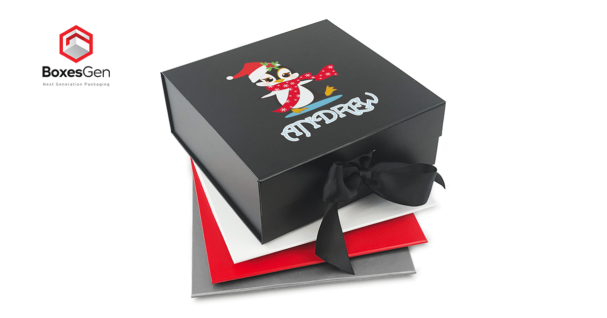 Printed Christmas Gift Boxes With Lids
