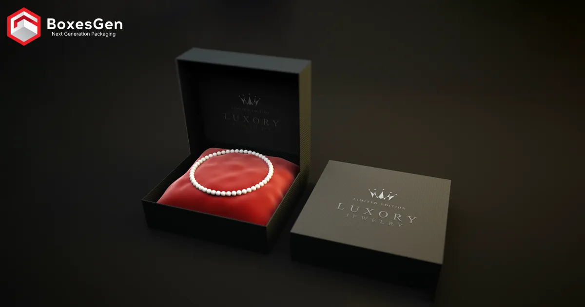 Best black Jewelery box with logo BoxesGen