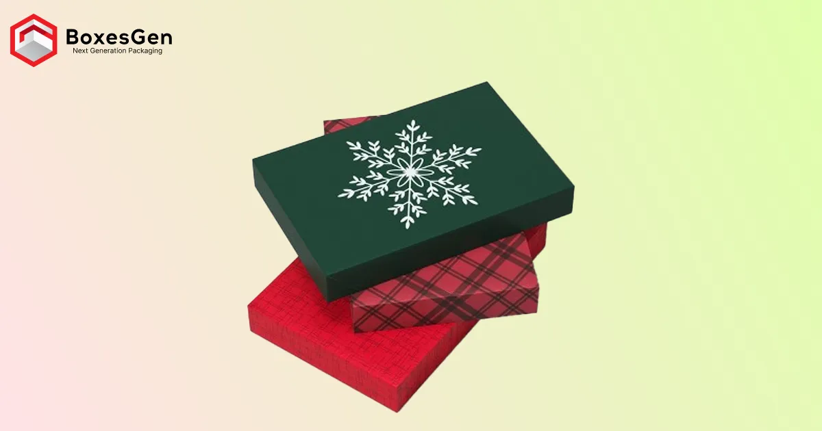 Christmas themed Clothing Packaging Boxes