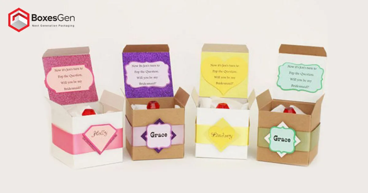 Custom Bridesmaid Gift Packaging Boxes