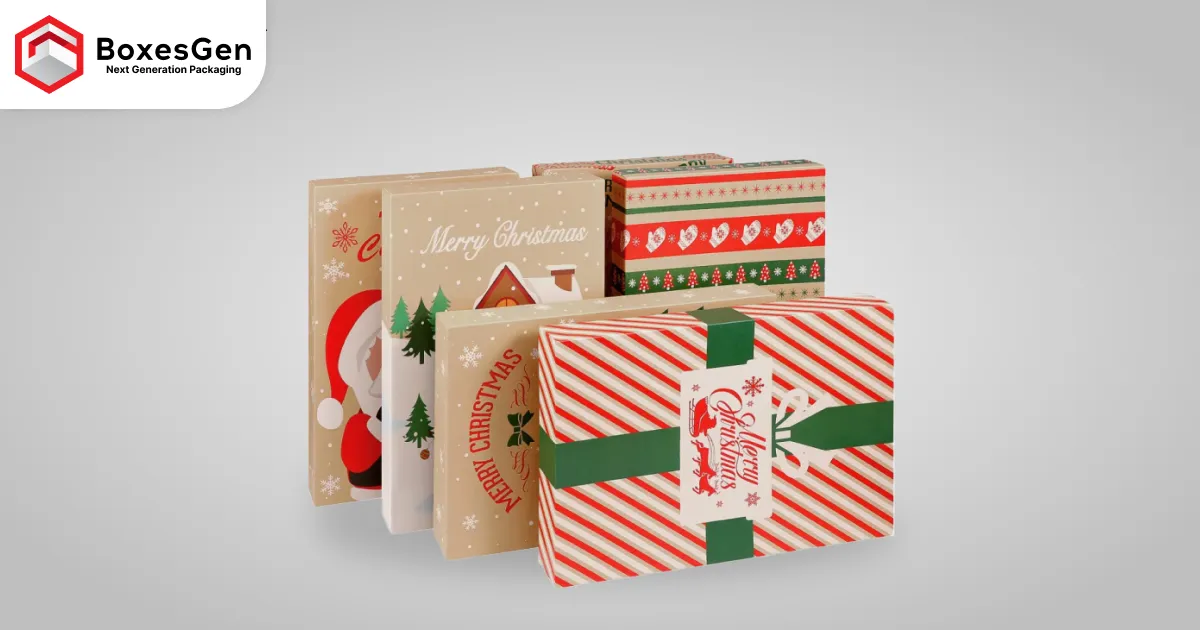 Custom Christmas Clothing Packaging Boxes with Logo