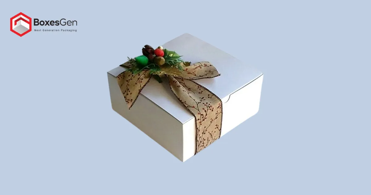Custom White Gift Packaging Boxes