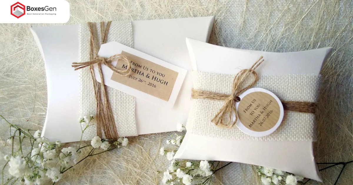 Custom White Wedding Gift Packaging Boxes
