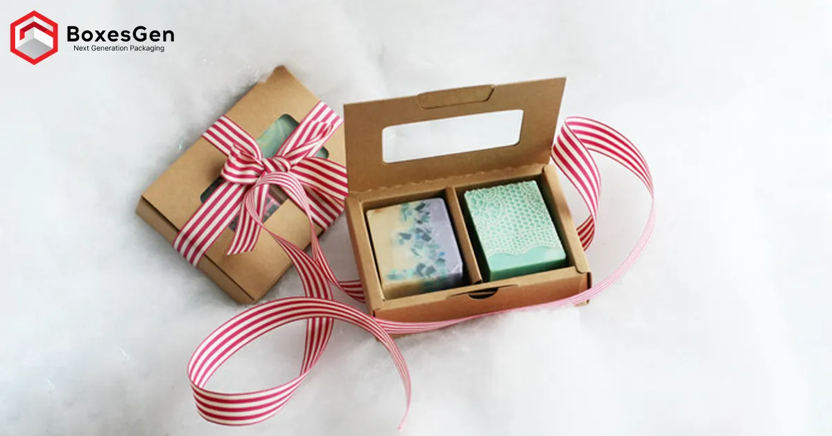Custom Gift Packaging Boxes with window