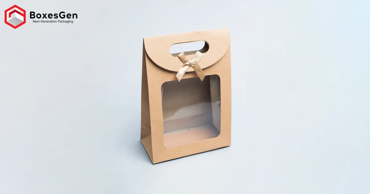 Kraft Gift Packaging Boxes with Window