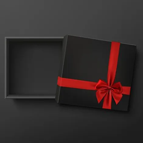 black and white gift box