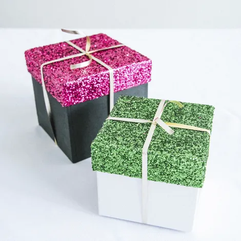 glitter boxes for gifts