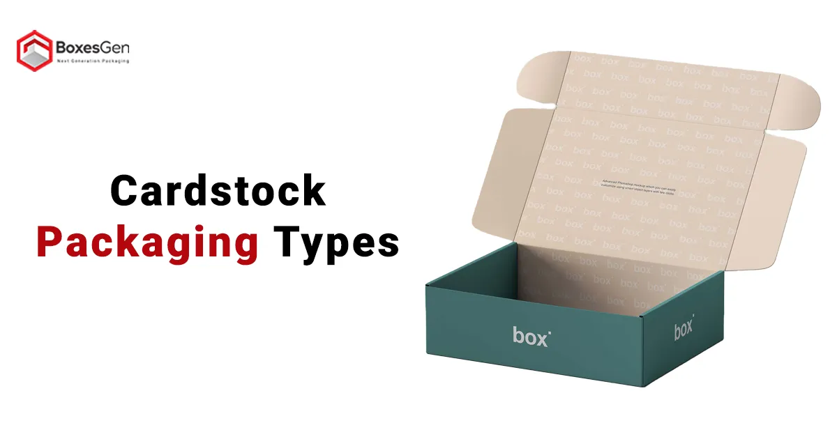 Cardstock packaging types
