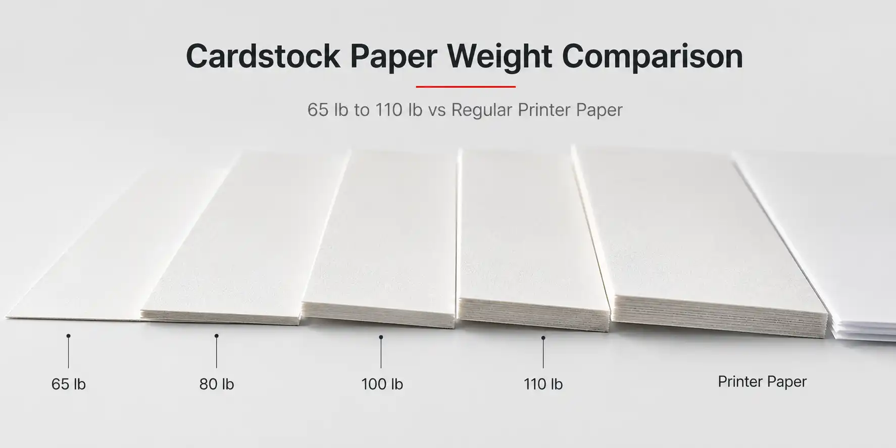 Side-by-side photo of four cardstock