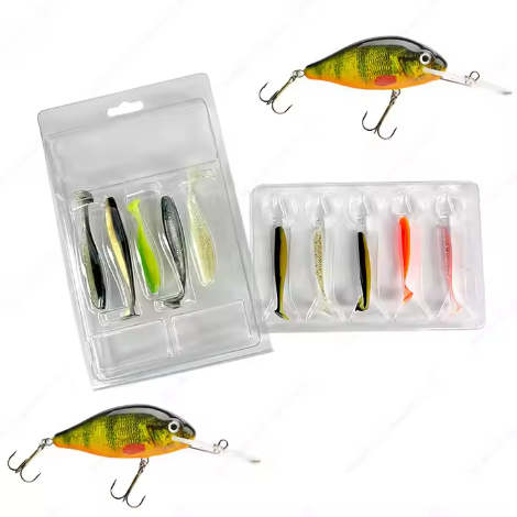 Clamshell wholesale Packaging For Fishing Lures