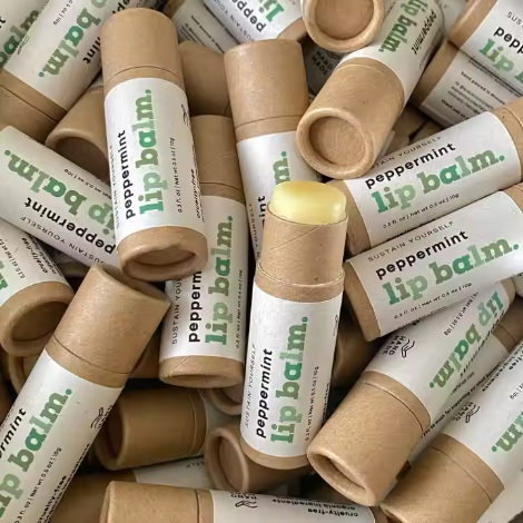 kraft lip balm labels bulk