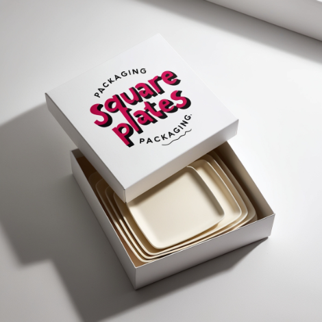 Square Plates wholesale Packaging