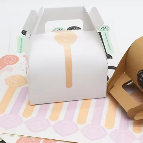 labels for bakery boxes packaging