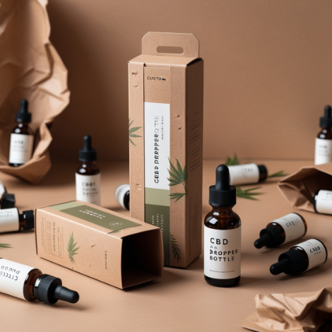 CBD Dropper Bottle Boxes bulk