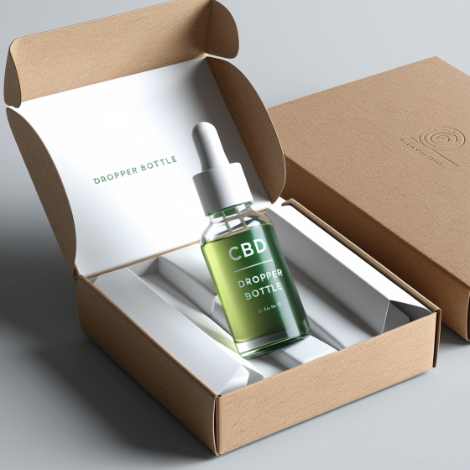 Custom CBD Dropper Bottle Box
