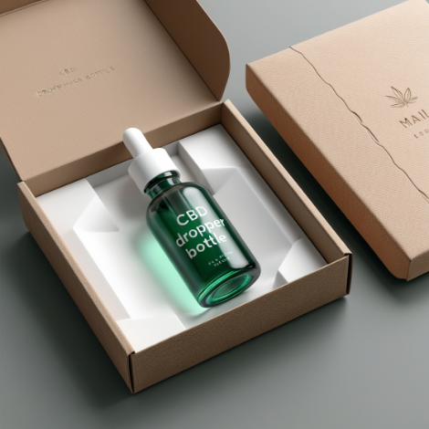 Custom CBD Dropper Bottle Boxes