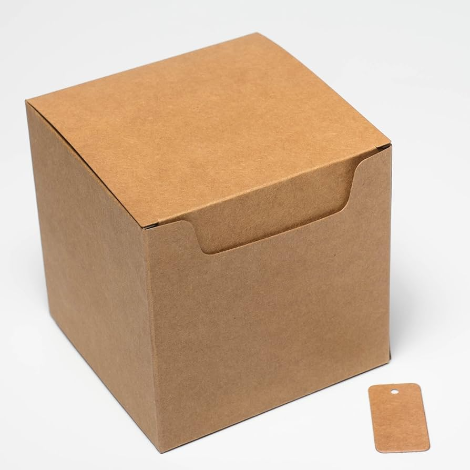 One Piece Color Tinted Kraft Tuck Top Gift Boxes Business