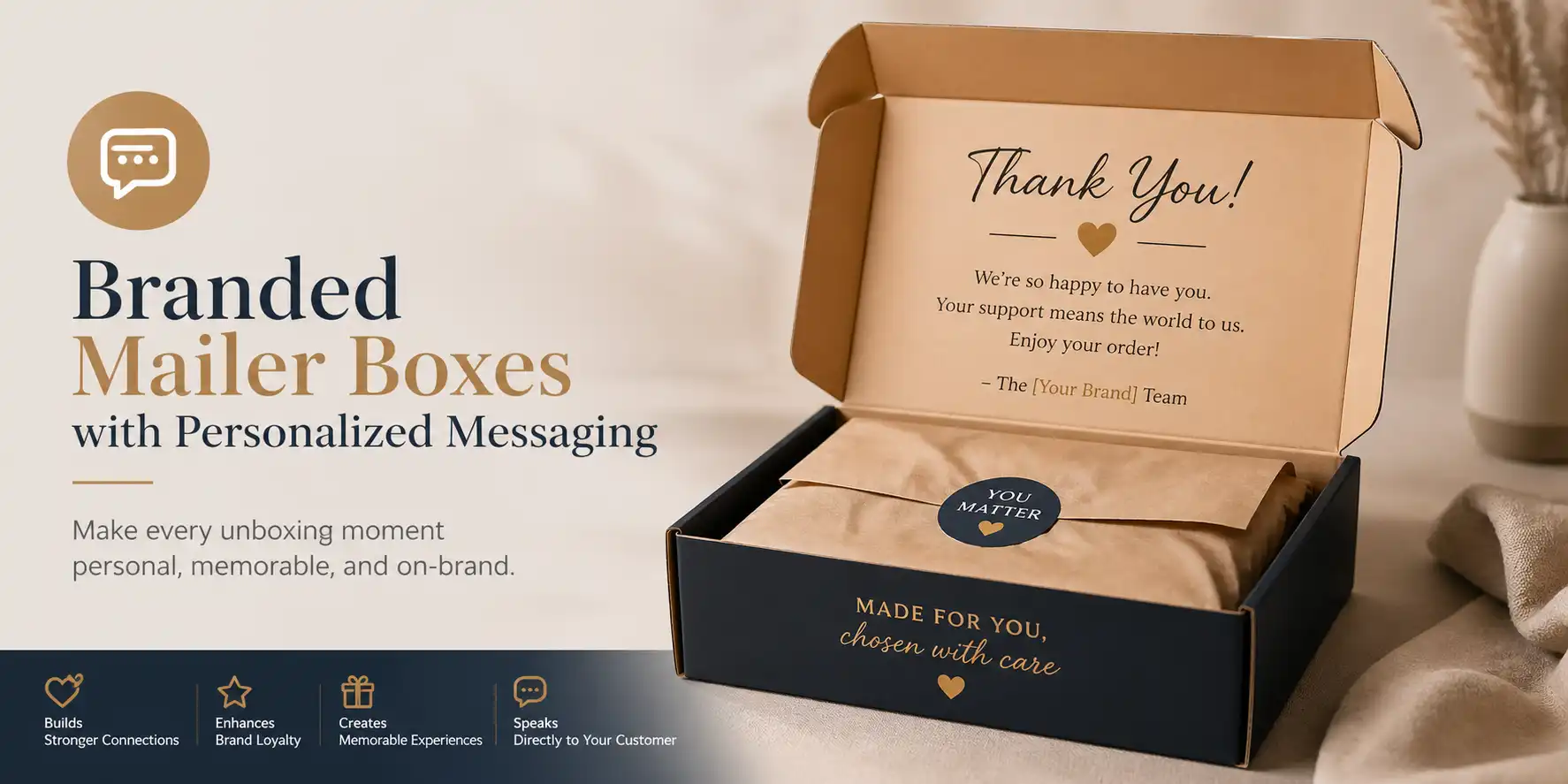 Branded Mailer Boxes with Personalized Messaging