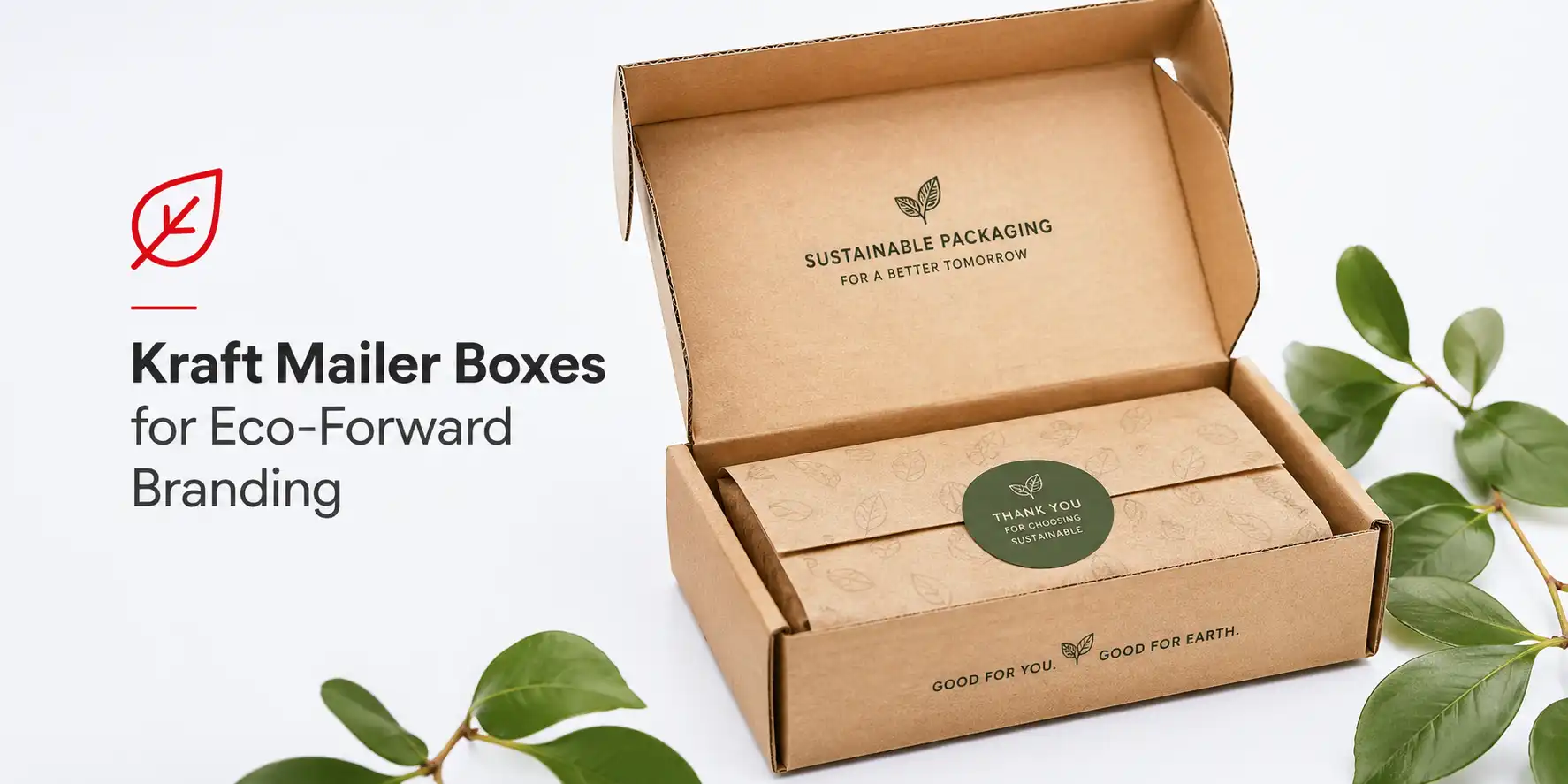 Kraft Mailer Boxes for Eco-Forward Branding