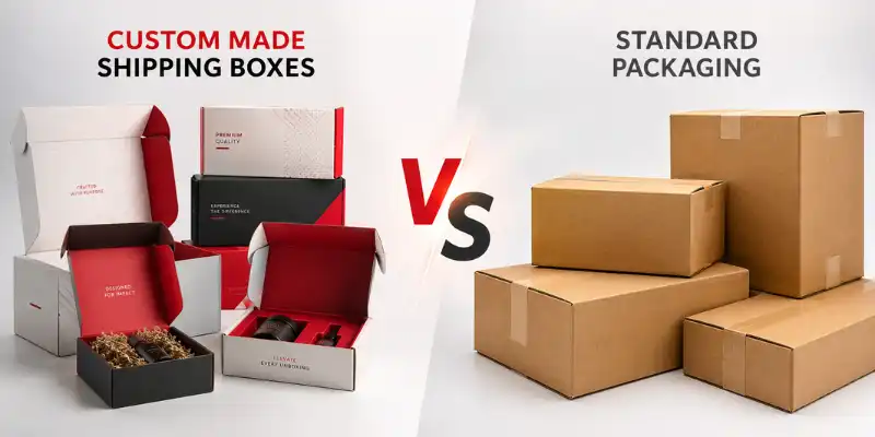 Custom Made Shipping Boxes vs Standard Packaging