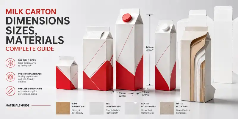Milk Carton Dimensions Sizes, Materials Complete Guide