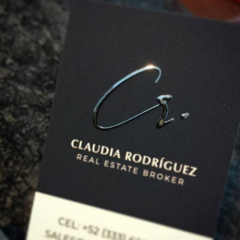 Custom Raised Ink Business Cards