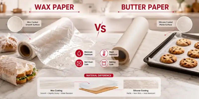 Wax Paper vs Butter Paper Key Differences